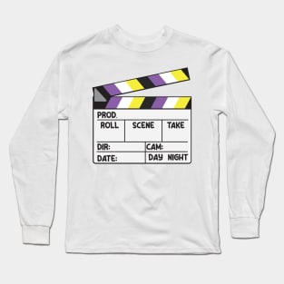 Film Slate - Non-Binary Pride Long Sleeve T-Shirt